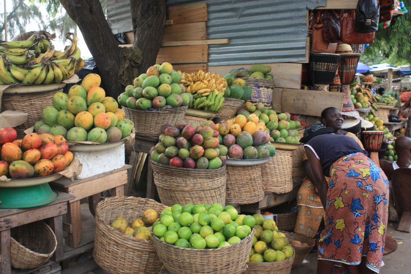 Marked i Togo i Lomé hvor jeg skal bo 