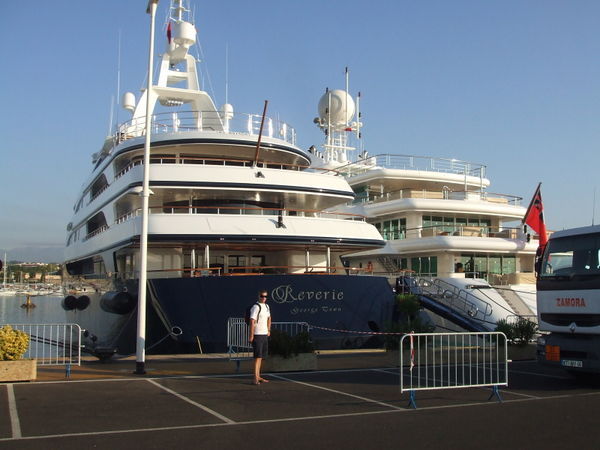ryan spent his birthday detailing the engine on this boat in antibes before we got a job...never wanna do that again!!