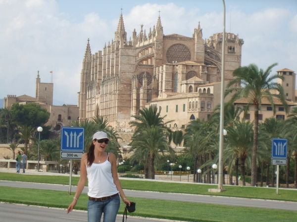 cathedral in palma,about 1 km from the shipyard