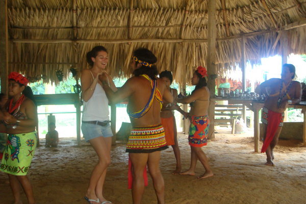 pippi cutting a rug with her indigenous buddy