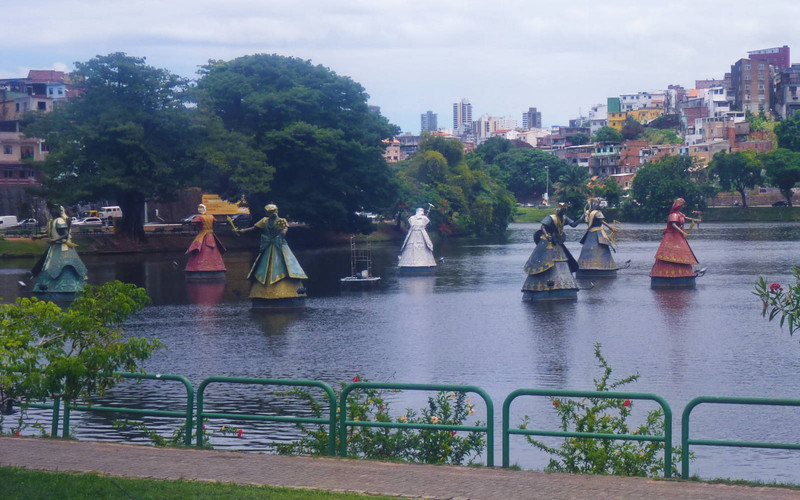 Figures on display in Lake