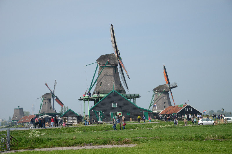 The windmills at Zaanse Schans.