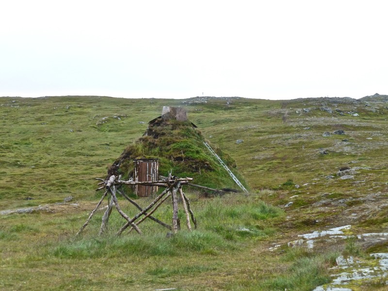 The replica house showing Sami life.