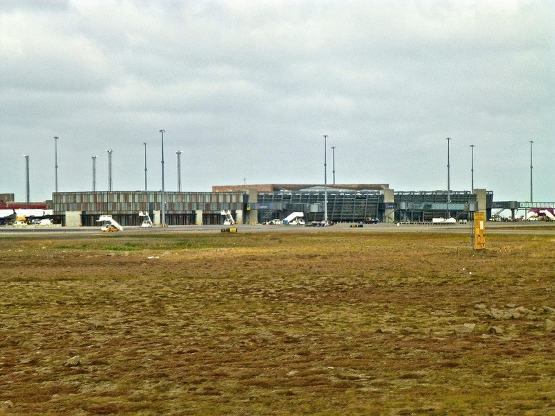 The airport building