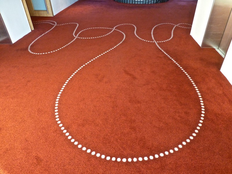 Lovely squiggly lines on the carpet