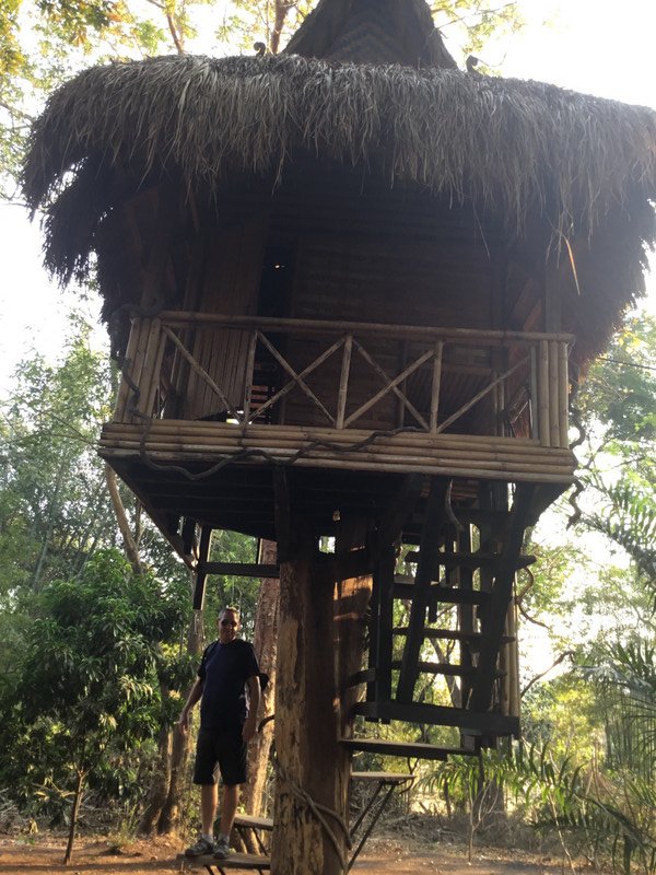 Batchelor's treehouse in ethnic village next to falls