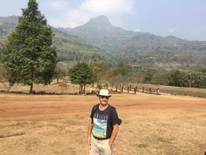 At the foot of Phou Kao Mountain