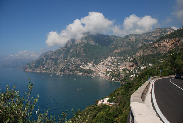our drive along the Amalfi Coast