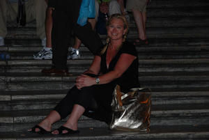 Look! I'm on the Spanish steps!
