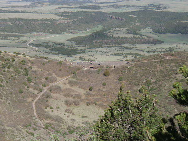 C.J. and the View From the Upper Rim of Mt. Capulin 2
