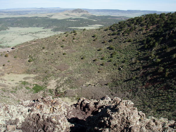 Crater of Mt. Capulin (Parking Lot on Left)