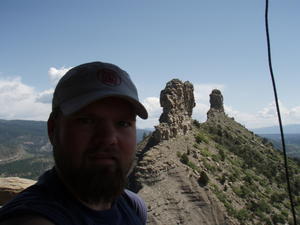 Me, Companion Rock, and Chimney Rock (Respectively)