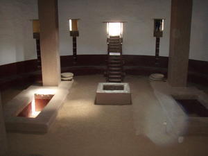 Inside the Rebuilt Great Kiva (Aztec Ruins)