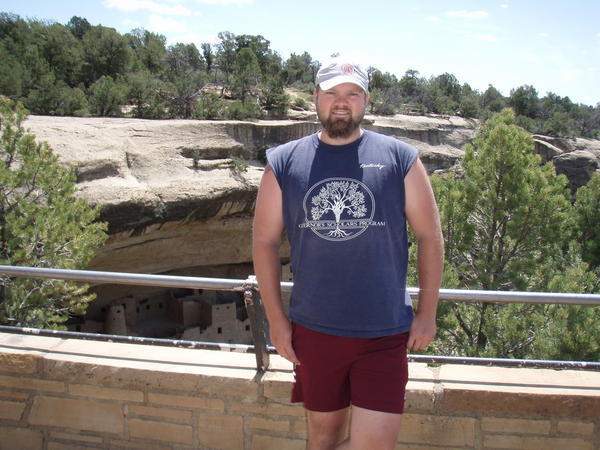 Me at the Cliff Palace Overlook