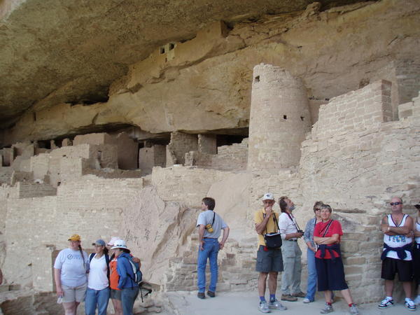 My Tour Group at the Cliff Palace