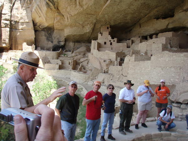 My Tour Group at the Cliff Palace (with Ranger John)
