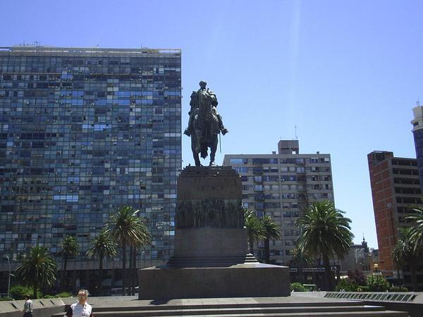 Plaza de independencia, Montevideo.