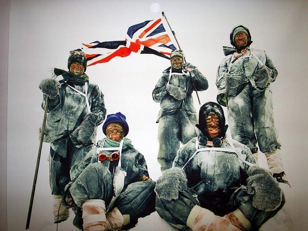 Some British explorers at the south pole..