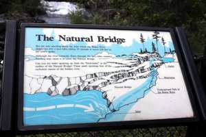 Natural bridge sign