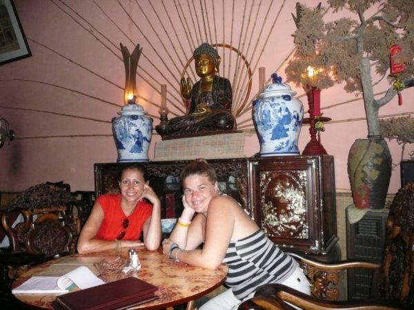 At our favourite restaurant, Little Hanoi