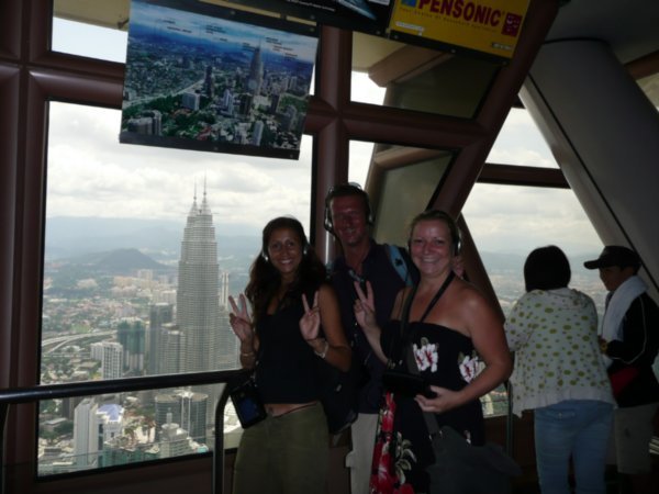 with Markus and Nicky at the KL Tower
