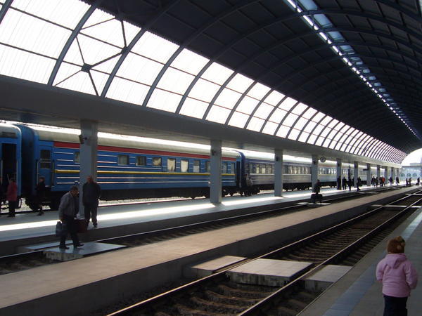 overnight train from Bucharest at Chisinau station