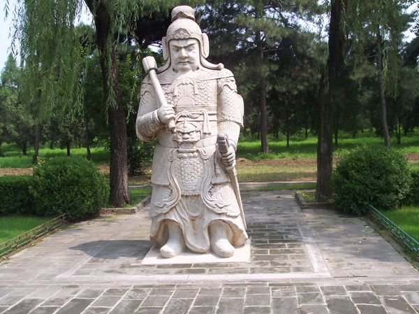 The warrior statue