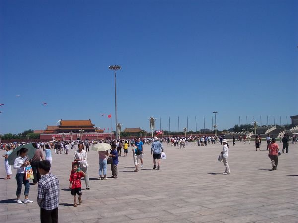 On Tianamen square
