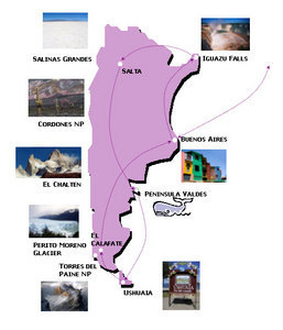 Our Argentina Route