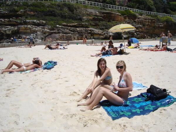 the girls at one of Sydneys many beautiful beaches