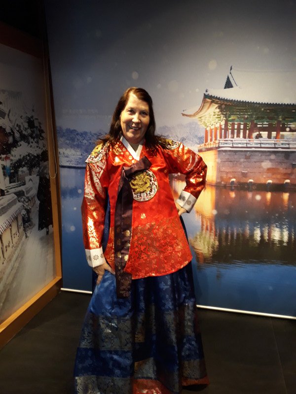 Dressed up in Korean Queen clothes