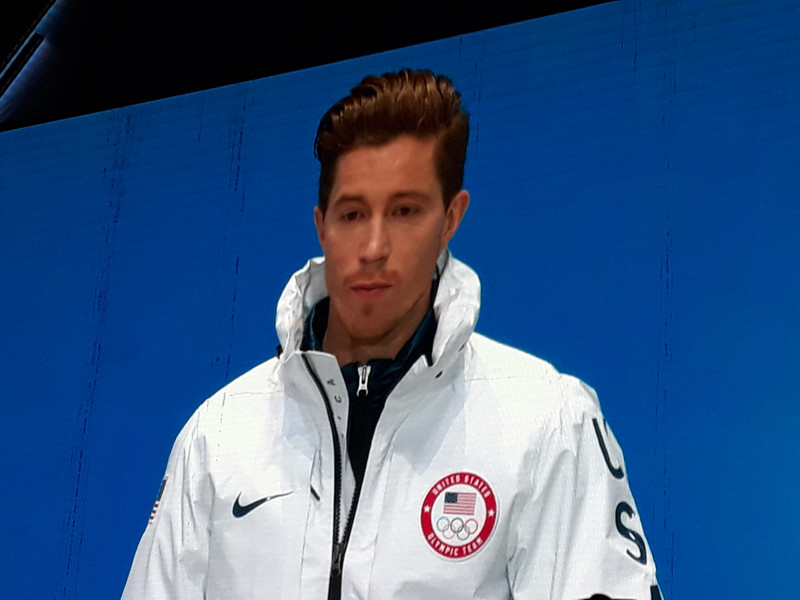 Shaun White at Medals Ceremony