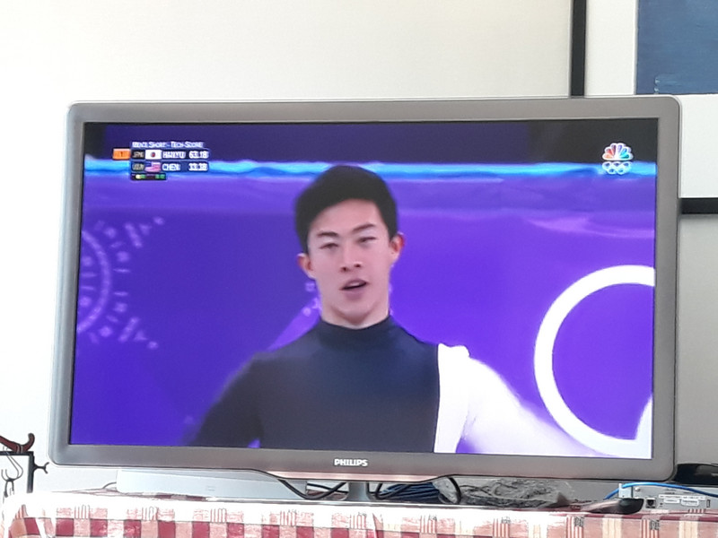 Watching 3rd event on 2nd TV.