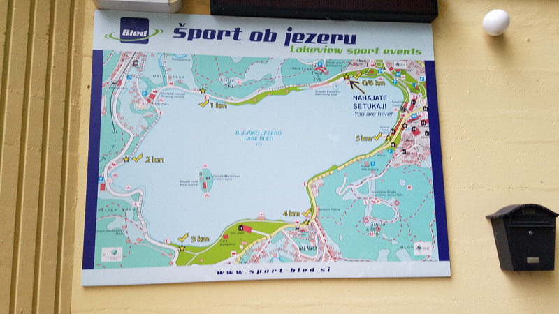 Map of Lake Bled