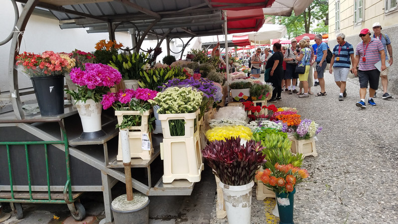 Flower stand in Ljubljiana