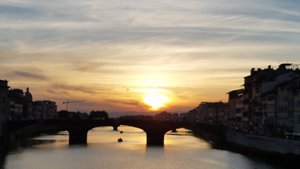 Sunset at Ponte Vecchio