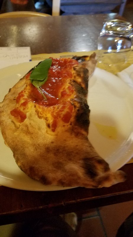 My huge calzone for lunch.
