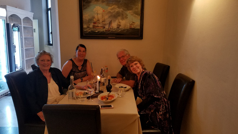 Dinner with Nancy, Dave, & Anita.