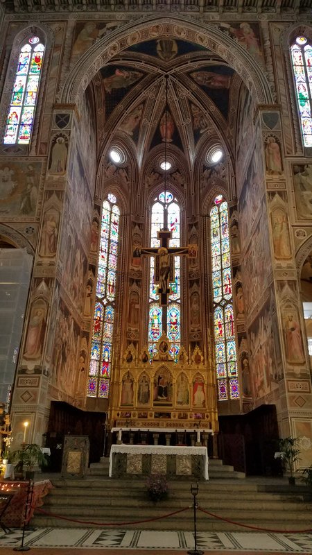 Inside Santa Croce Church.