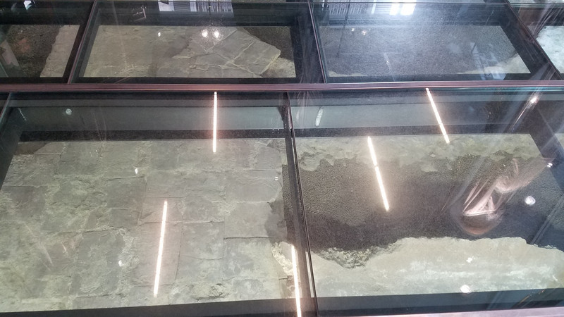 Roman ruins under a clothing store.