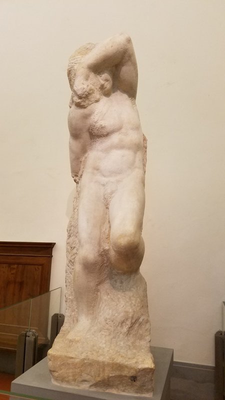 Michelangelo's unfinished sculptures