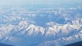 The Dolomites from the airplane.