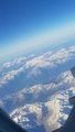 The Dolomites from the airplane.