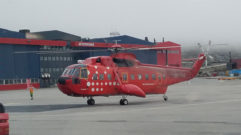 Helicopter that Prime Minister of Denmark arrived on