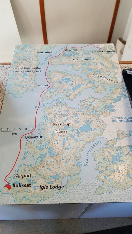 Map of route boat took