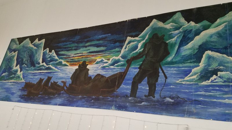 Mural in lunch cafe