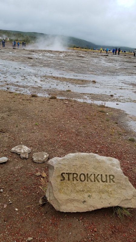 Strokkur erupts every 5-7 minutes