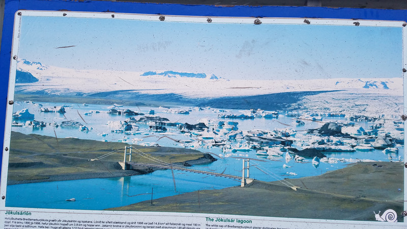 Photo of what it looks like with more icebergs.