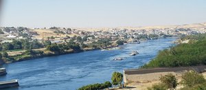Nile River downstream from Aswan Dam