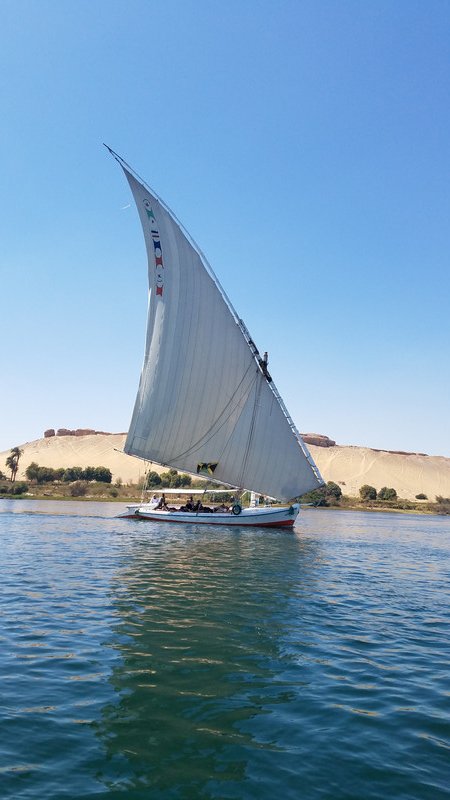 Half our group on the other Felucca